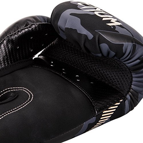 Venum Impact Boxing Gloves - Dark Camo/Sand - 14oz - Image 4