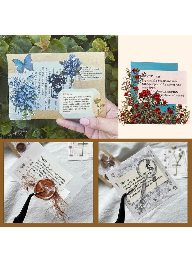 Mity Rain 800Pcs Vintage Scrapbook Paper Mini Dictionary Scrapbooking Paper For Journaling Supplies Decorative Craft Paper For Junk Journal - Image 4