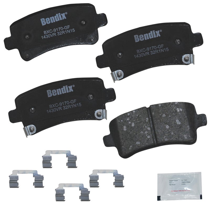 Bendix Priority1 CFC1430VR Ceramic Rear Brake Pads for Select Models Buick Allure, LaCrosse, Regal, Cadillac XTS, Chevrolet Impala, Malibu, Malibu Limited, Saab 9-5 - Image 4