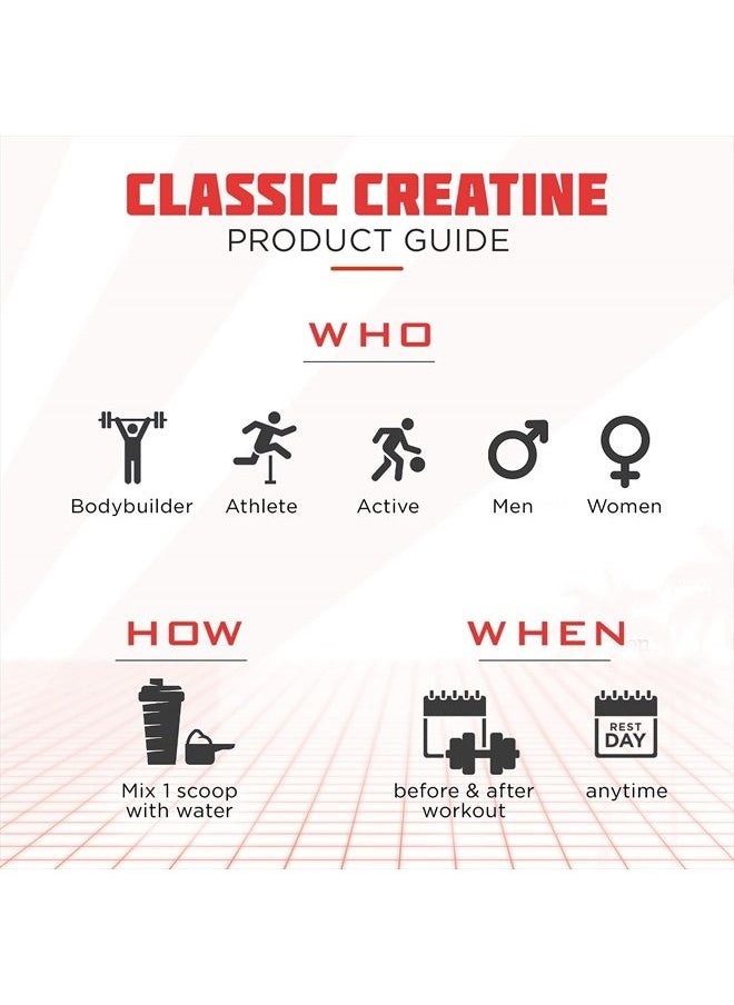 Old School Labs Classic Creatine - Pure Micronized Creatine Monohydrate Powder for Increased Strength, Endurance, & Muscle Growth - Boost Athletic Performance & Recovery  - Image 4