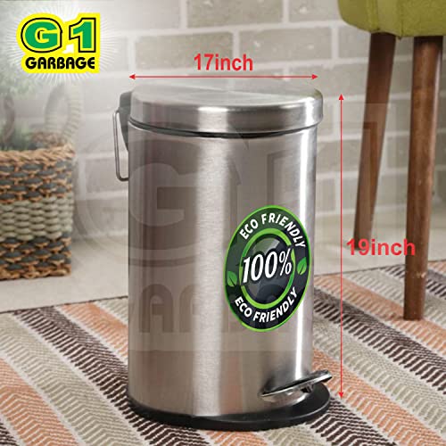 G1 G 1 Garbage Bags | Dustbin Bags | Small Size | 17X19 Inches | 30 Pack | Pack of 3 | Black - Image 2