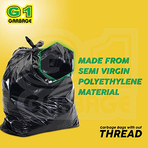 G1 G 1 Garbage Bags | Dustbin Bags | Small Size | 17X19 Inches | 30 Pack | Pack of 3 | Black - Image 3