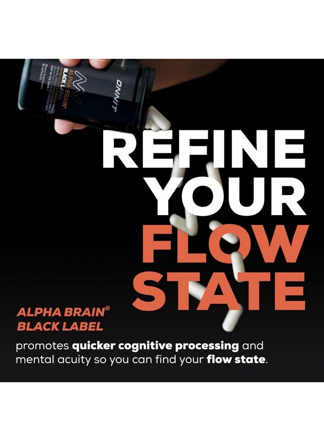 ONNIT Alpha Brain Black Label Capsule (80ct) Premium Citicoline Brain Supplement - Focus, Concentration & Memory - Lion's Mane, Hericium Erinaceus, L Theanine & Mucuna Pruriens - Image 3