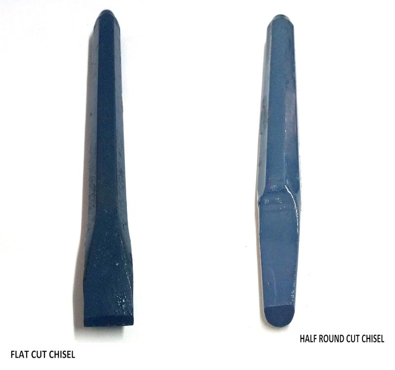 LOVELY 13x150 mm 6 Inch Half Round Cut Flat Cut Chisel Combo 1 Set - Image 2