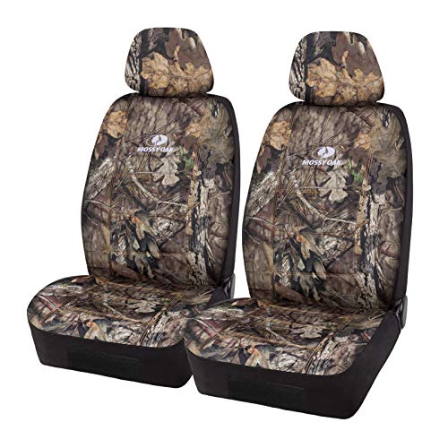 Mossy Oak Front Camo Seat Covers Low Back - Made with Premium Rip-Stop Oxford Fabric, Airbag Compatible, Universial Fit Most Bucket Seats - Official Licensed Product - Image 1