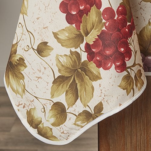 Violet Linen European Vineyard Tablecloth Beige 60" X 102" - Image 3