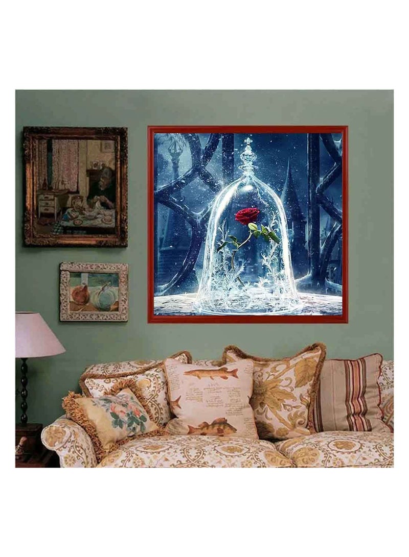 SYOSI مجموعة رسم الماس 5D ، 30x30 سم مجموعة كاملة من فن الماس مجموعات رسم الماس فنون الحرف الماس DIY مشاريع فن الماس الإبداعية لوحات الماس الفنية مجموعات الماس لذوي البالغين والأطفال  - Image 2