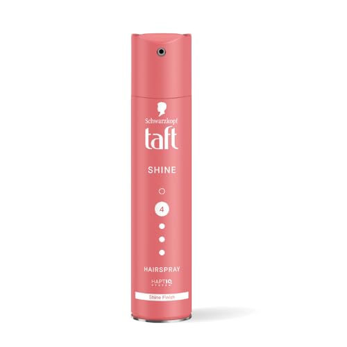 taft Schwarzkopf TAFT Shine Hair Spray For Shinner Hair With Diamond Luminizer Formula Hold 4, Lasts 24Hr+ Protects From Wind And Humidity, No Stickiness, Easy To Brush Out, For Salon Like Finish - 250Ml - Image 1