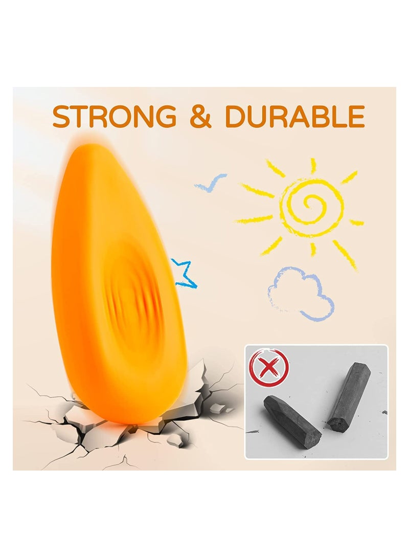 Excefore Drop Crayons For Toddlers 12 Colors Washable Crayons Water-Drop Shape Crayons Bulk for Kids Non-Toxic Crayons Safe for Babies and Children Aged 3+ Coloring Crayons Box for School & Art Supplies - Image 5