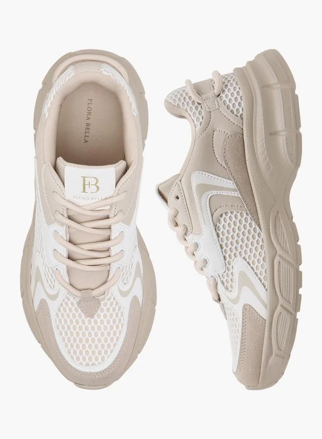 Flora Bella By Shoexpress Women's Panelled Lace-Up Sneakers
