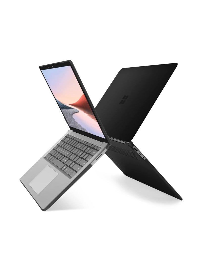 Premium Hard Rubberized Case for Microsoft Surface Laptop 13.8-inch Touchscreen 2024 (7th Edition) Lightweight Durable Scratch-Resistant, Easy Install, Black - Image 1