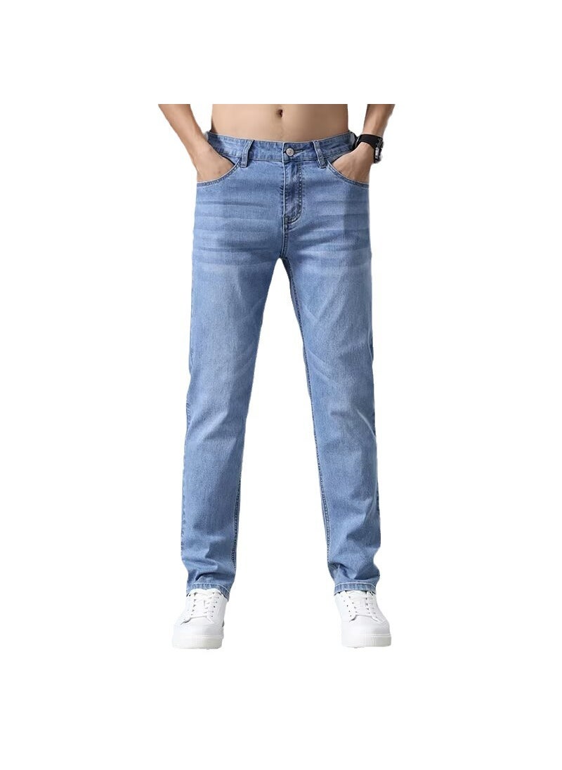 Generic - Mens Lightweight Denim Jeans for Spring Light blue - Image 1