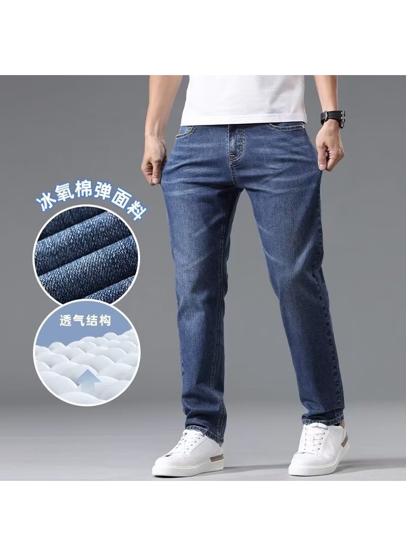 Generic - Mens Lightweight Denim Jeans for Spring Light blue - Image 1