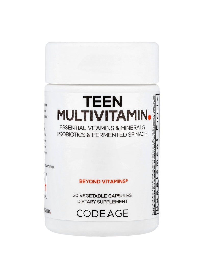 Codeage Teen Multivitamin, 30 Vegetable Capsules