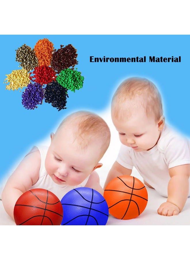 ABAJI Mini Basketballs Red 2 Pack 5" Set with Pump Needle Durable Material for Mini Hoop 0-2 Toddlers Kids Teenagers for Pool Indoors Outdoors - Image 3