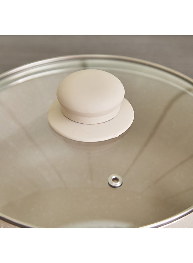 Wilson طاجن مغطى بطبقة رخامية مع غطاء 26x26 سم - Image 3