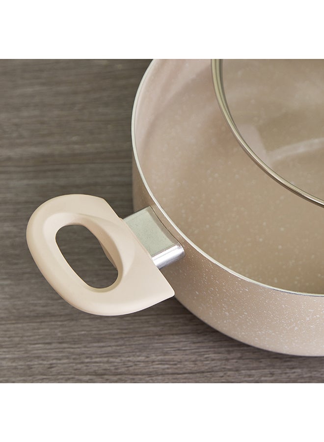 Wilson طاجن مغطى بطبقة رخامية مع غطاء 26x26 سم - Image 4