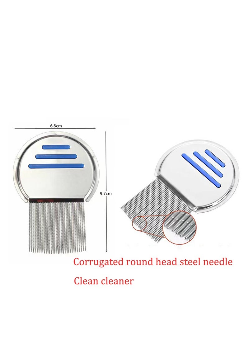 Lice Comb - (Pack of 2) Stainless Steel Professional Lice and Head Lice Care for effective removal of nits and nits - Image 4