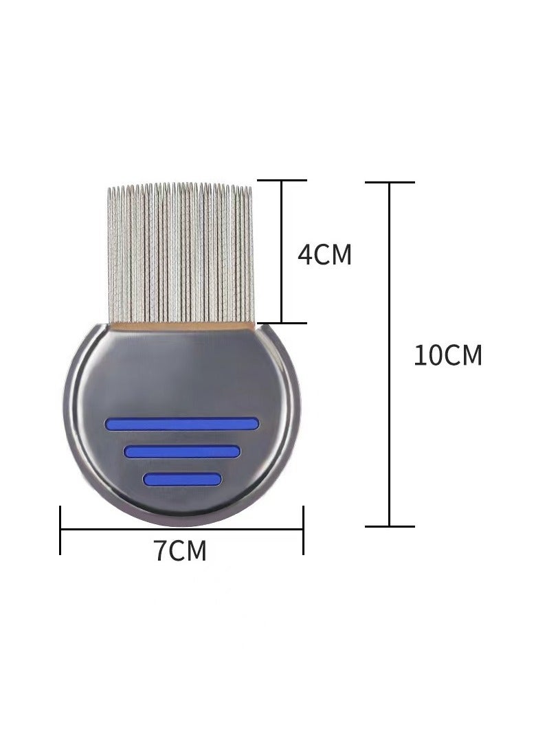 Lice Comb - (Pack of 2) Stainless Steel Professional Lice and Head Lice Care for effective removal of nits and nits - Image 3