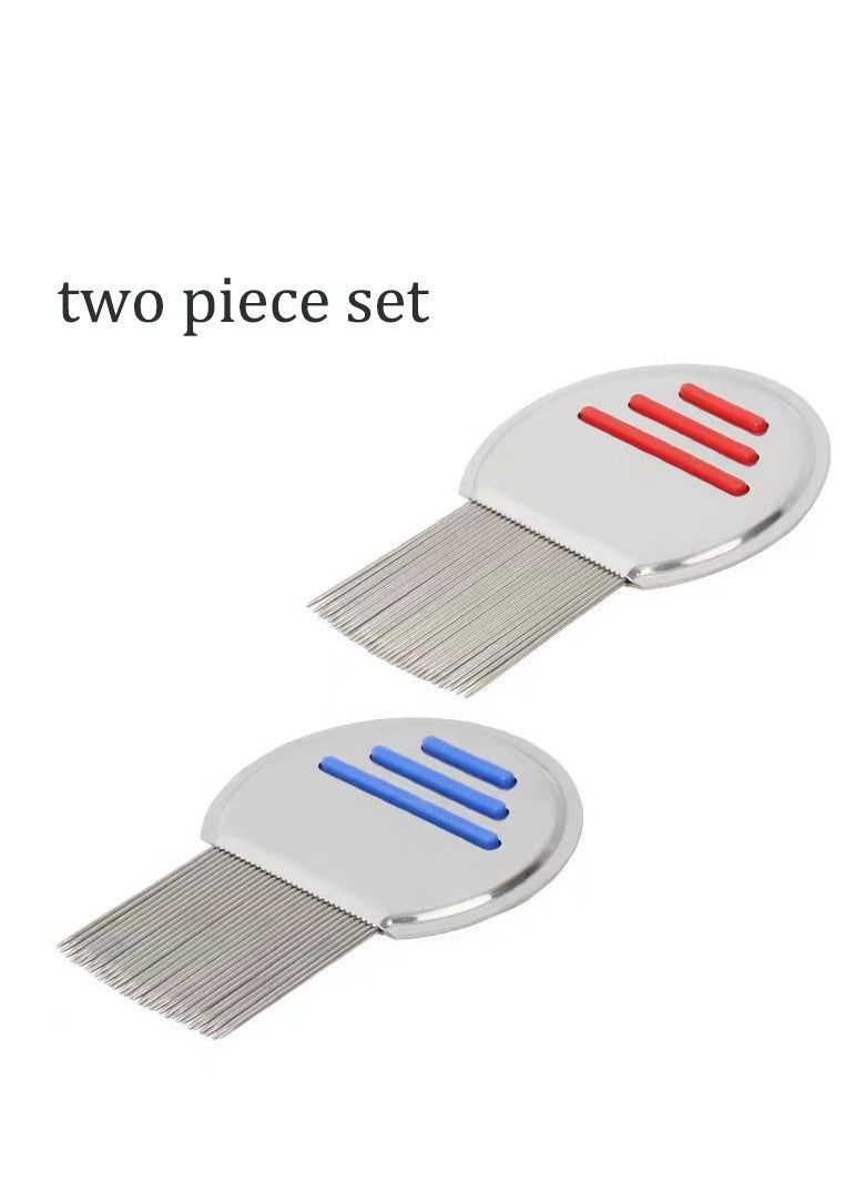 Lice Comb - (Pack of 2) Stainless Steel Professional Lice and Head Lice Care for effective removal of nits and nits - Image 5