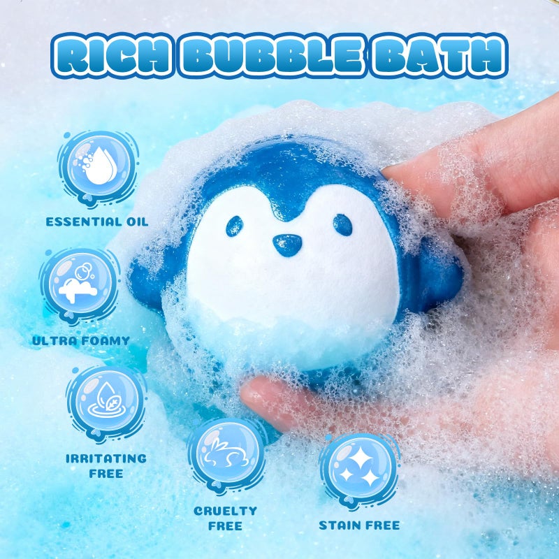 Aofmee Bath Bombs for Kids, 12 Pcs Kids Bath Bombs with Essential Oil, 6 Animal Shapes and Fruity Aroma, Natural Organic Spa Gift Set for Boys Girls, Birthday Christmas Halloween - Image 5
