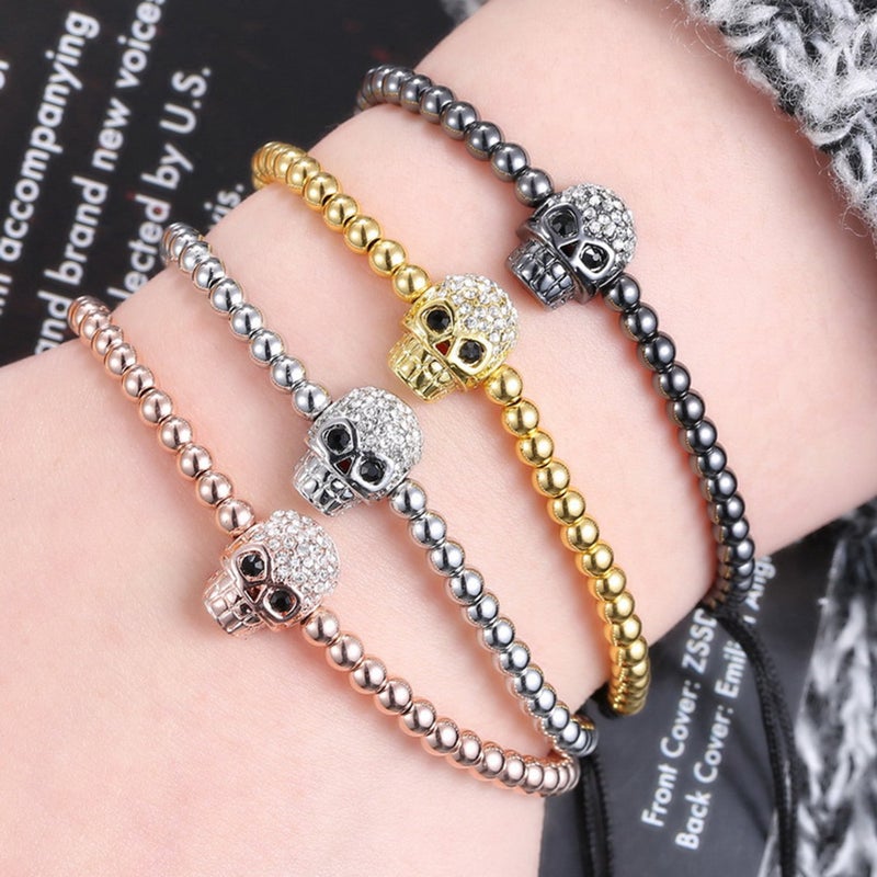 Fashion Bracelet Adjustable Weaving Copper Beads Bangle Jewelry Gifts for Men - Image 2
