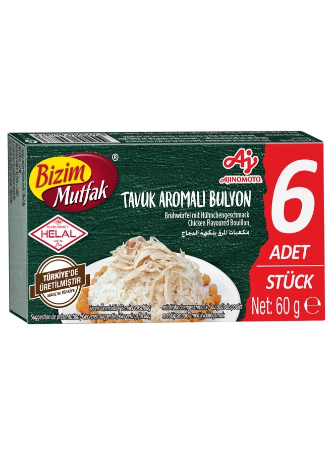 Bizim Mutfak Chicken Flavoured Bouillon 6x10g - Image 1