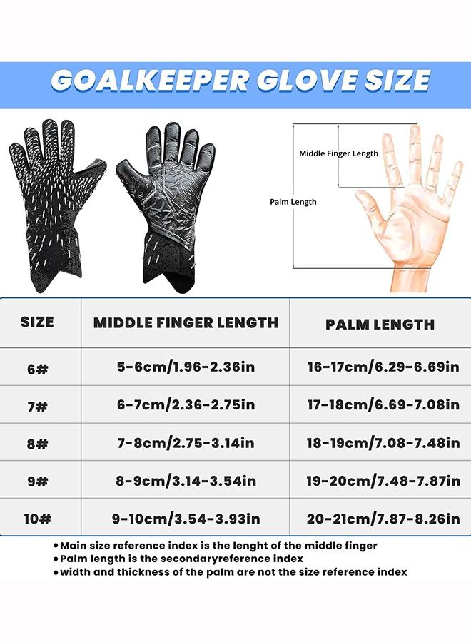 Taiahiro Sports Football Goalie Goalkeeper Gloves For Kids Boys Children Non-slip And Wear-resistant - Image 2