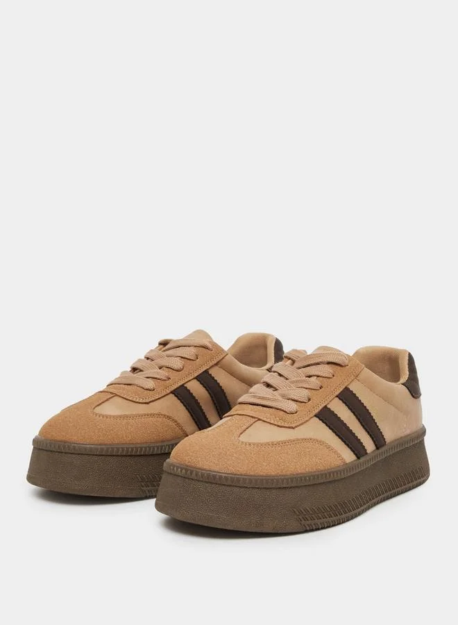 Styli Styli Women Beige Platform Sneakers