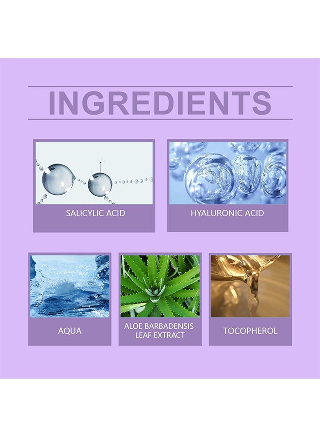 أوهو حمض الساليسيليك لتنقية تونر الوجه - حمض الساليسيليك يتحكم في زيت علاج حب الشباب ، مضاد لحب الشباب مقشر لطيف ، يعزز تجديد خلايا البشرة ، البشرة الحساسة 100 مل - Image 3