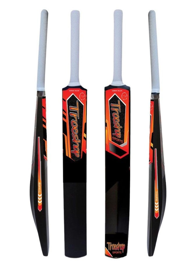 Trocshop Heavy Duty Plastic White Grip Turf Cricket Bat | 81 x 10 CM | Full Size Tennis Bat for Cricket | for All Age Group | Lightweight | Plastic Bats for Outdoor Tournament - Image 1