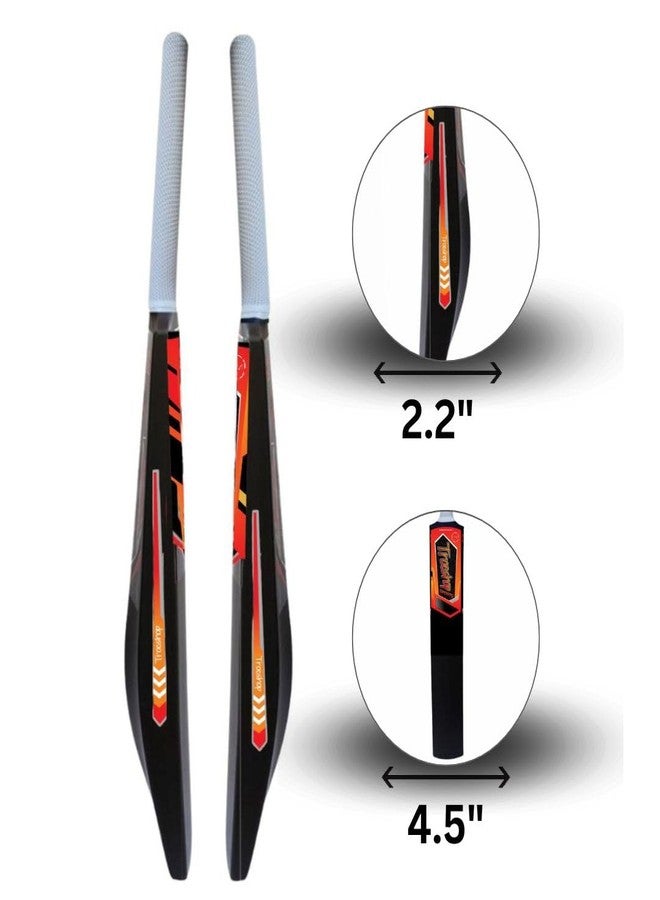 Trocshop Heavy Duty Plastic White Grip Turf Cricket Bat | 81 x 10 CM | Full Size Tennis Bat for Cricket | for All Age Group | Lightweight | Plastic Bats for Outdoor Tournament - Image 2