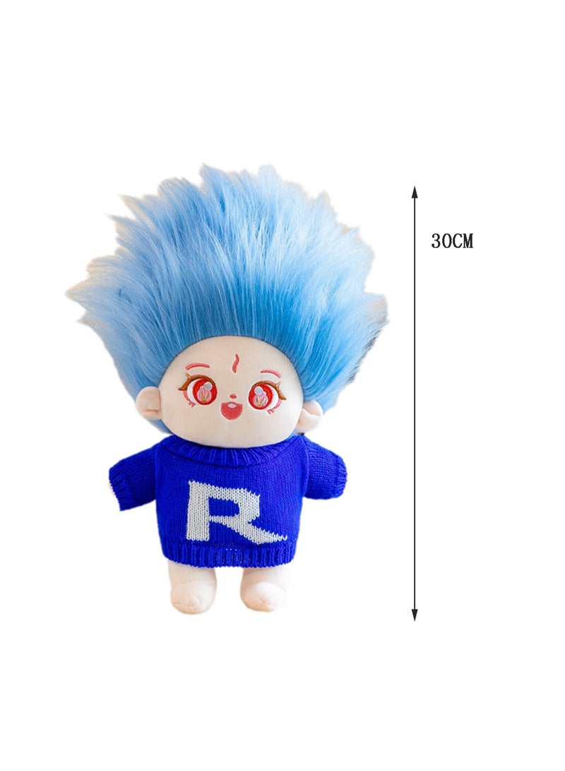 30 CM Cartoon Cute Sweater Little Girl Plush Toy Soft Stuffed Doll For Girls And Boys All Ages Gift (Style C)  - Image 2