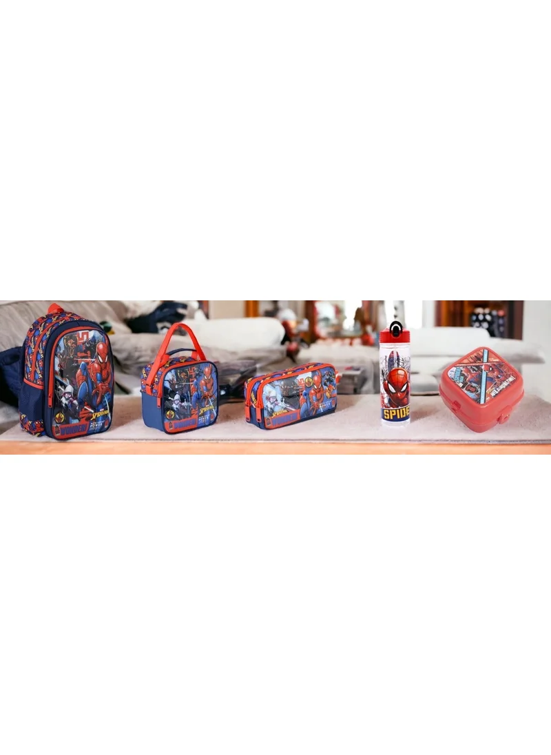 سبايدر مان Primary School Bag Hawk Wonder (5 Piece Set)