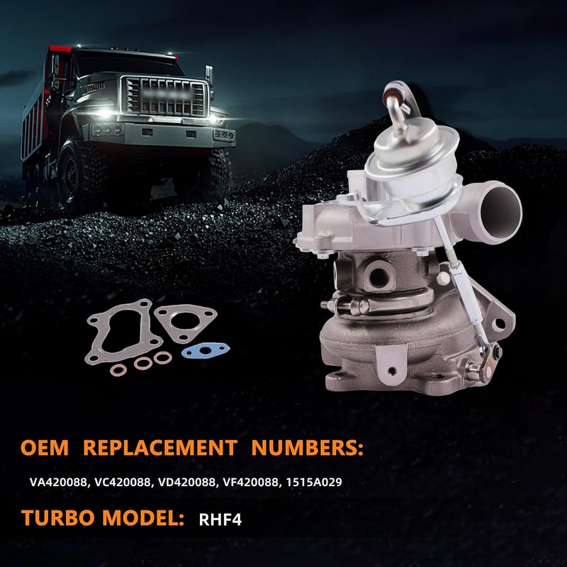 TOPAZ توربو شاحن TOPAZ RHF4 لميتسوبيشي تريتون L200 - Image 4