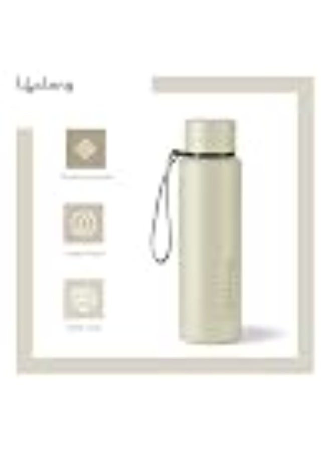Lifelong Stainless Steel Water Bottle 950 ml | Single Wall, Anti-Bacterial, BPA Free, Odour-Free, Easy to Clean, Corrosion Resistant | Secure Cap for School, Travel, Gym & Work (LLWBT03, Beige) - Image 2