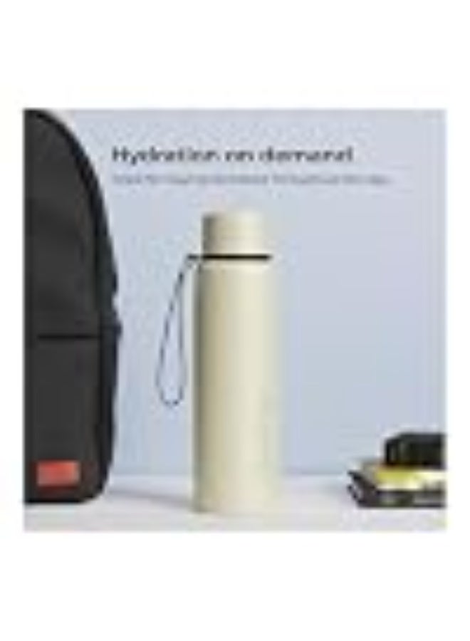 Lifelong Stainless Steel Water Bottle 950 ml | Single Wall, Anti-Bacterial, BPA Free, Odour-Free, Easy to Clean, Corrosion Resistant | Secure Cap for School, Travel, Gym & Work (LLWBT03, Beige) - Image 3