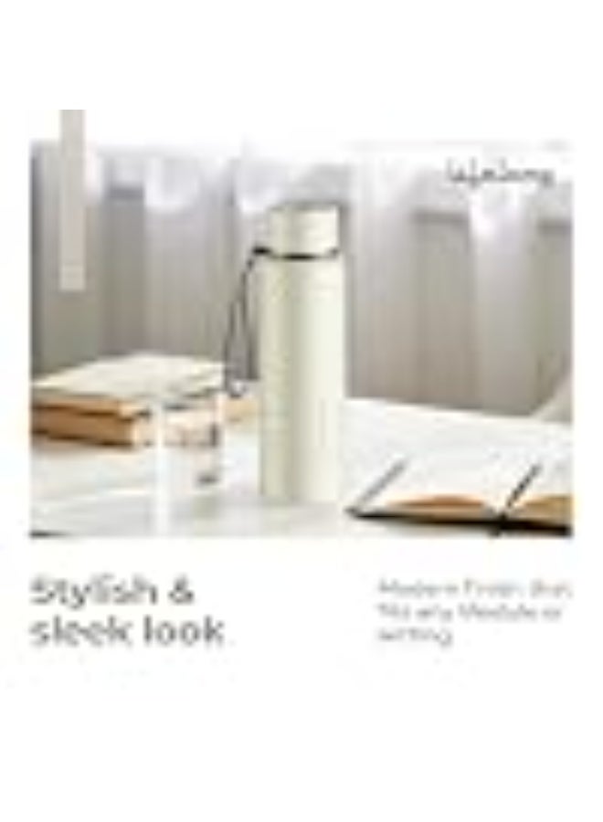 Lifelong Stainless Steel Water Bottle 950 ml | Single Wall, Anti-Bacterial, BPA Free, Odour-Free, Easy to Clean, Corrosion Resistant | Secure Cap for School, Travel, Gym & Work (LLWBT03, Beige) - Image 1
