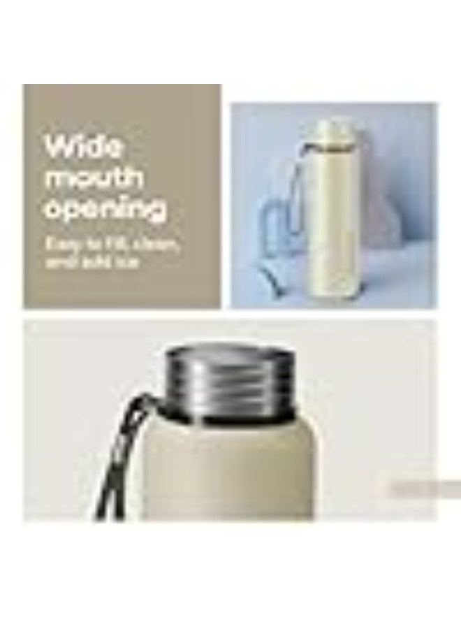 Lifelong Stainless Steel Water Bottle 950 ml | Single Wall, Anti-Bacterial, BPA Free, Odour-Free, Easy to Clean, Corrosion Resistant | Secure Cap for School, Travel, Gym & Work (LLWBT03, Beige) - Image 4