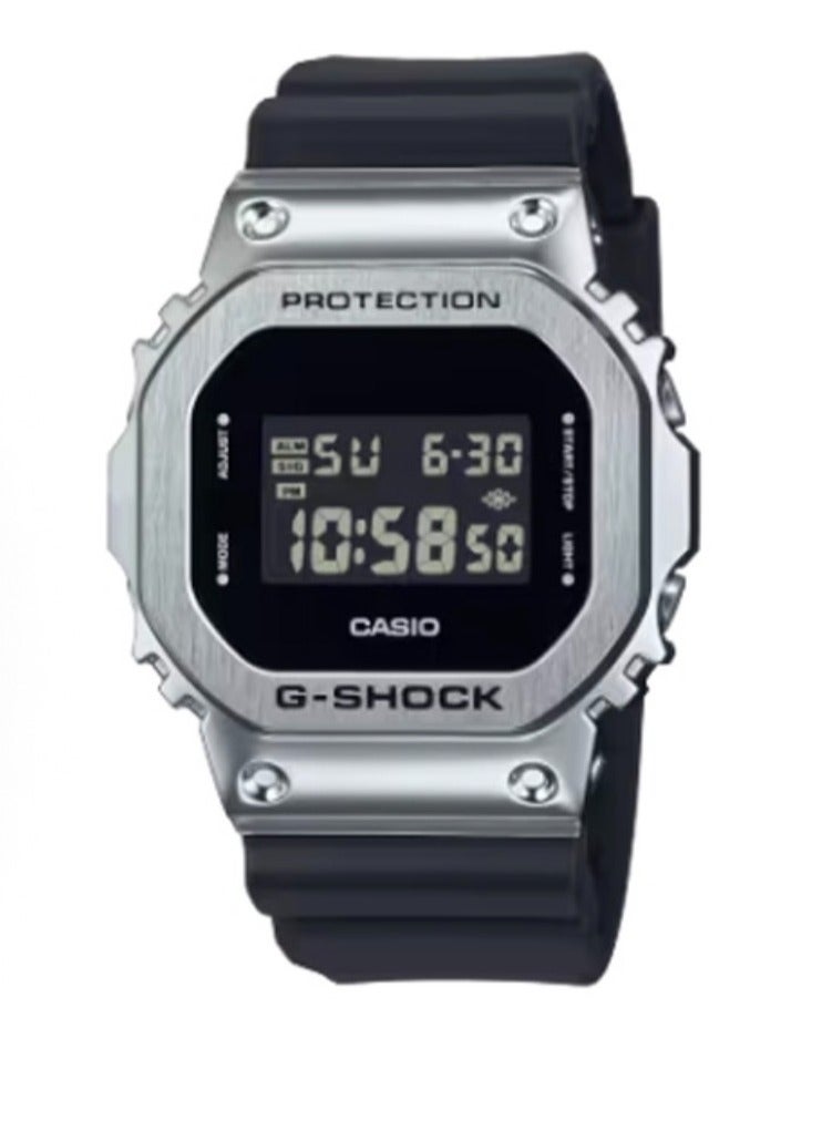 CASIO water-resistant quartz movement plastic strap Japanese/Chinese style watch for both men and women, black dial - Image 1
