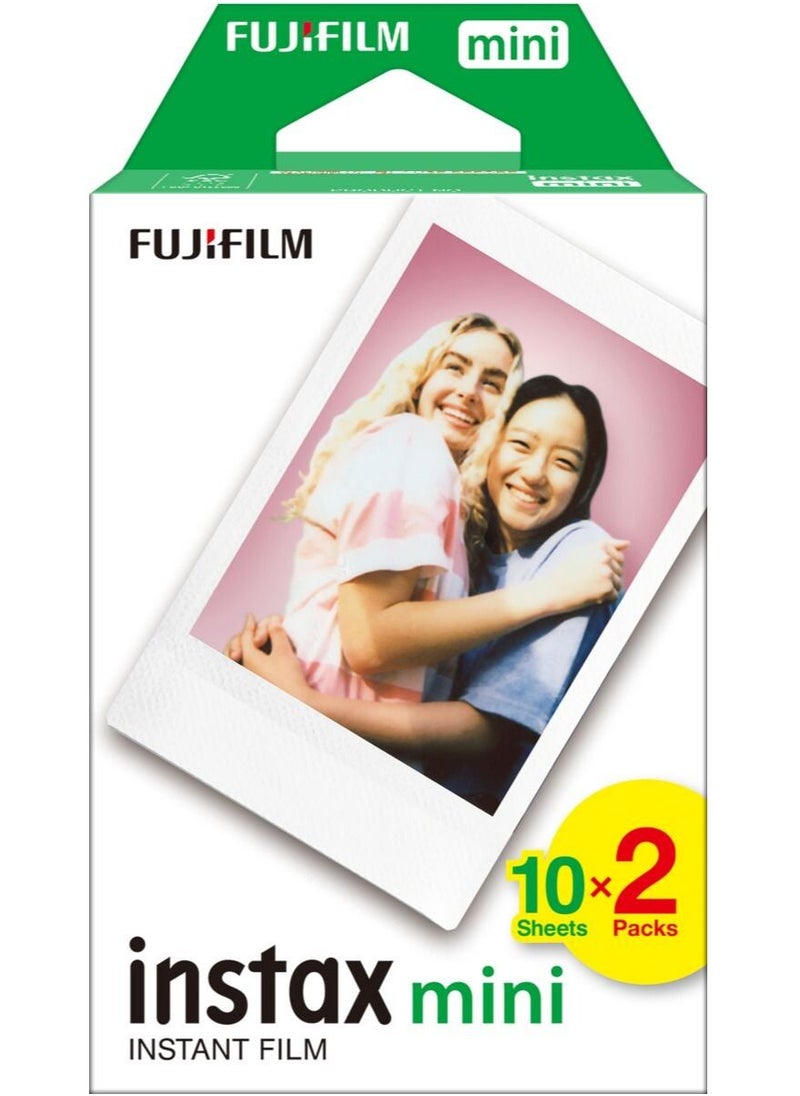 FUJIFILM Instax Mini Film 20 Sheets Compatible With Instax Mini Series Cameras & Printers  - Image 1