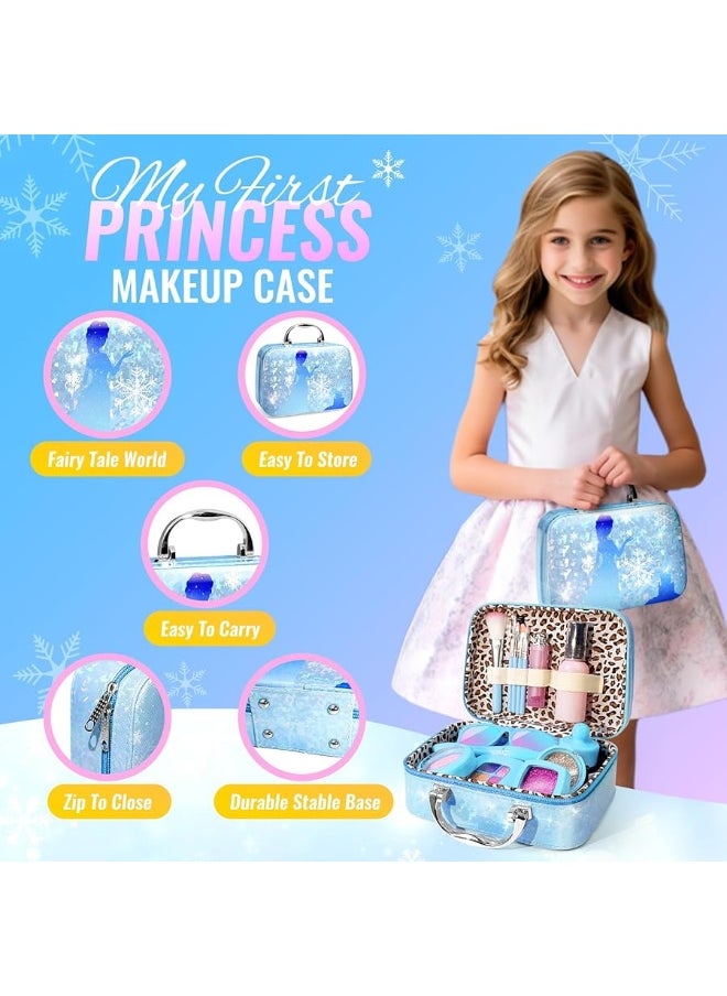 INNOCHEER INNOCHEER Pretend Makeup for Toddlers, Fake Play Makeup for Little Girls, Frozen Toy Makeup Set for Girls, Birthday Christmas Princess Gifts Toddler Girl Toys Age 2 3 4 5 6 7 8 (Not Real Makeup)  - Image 5