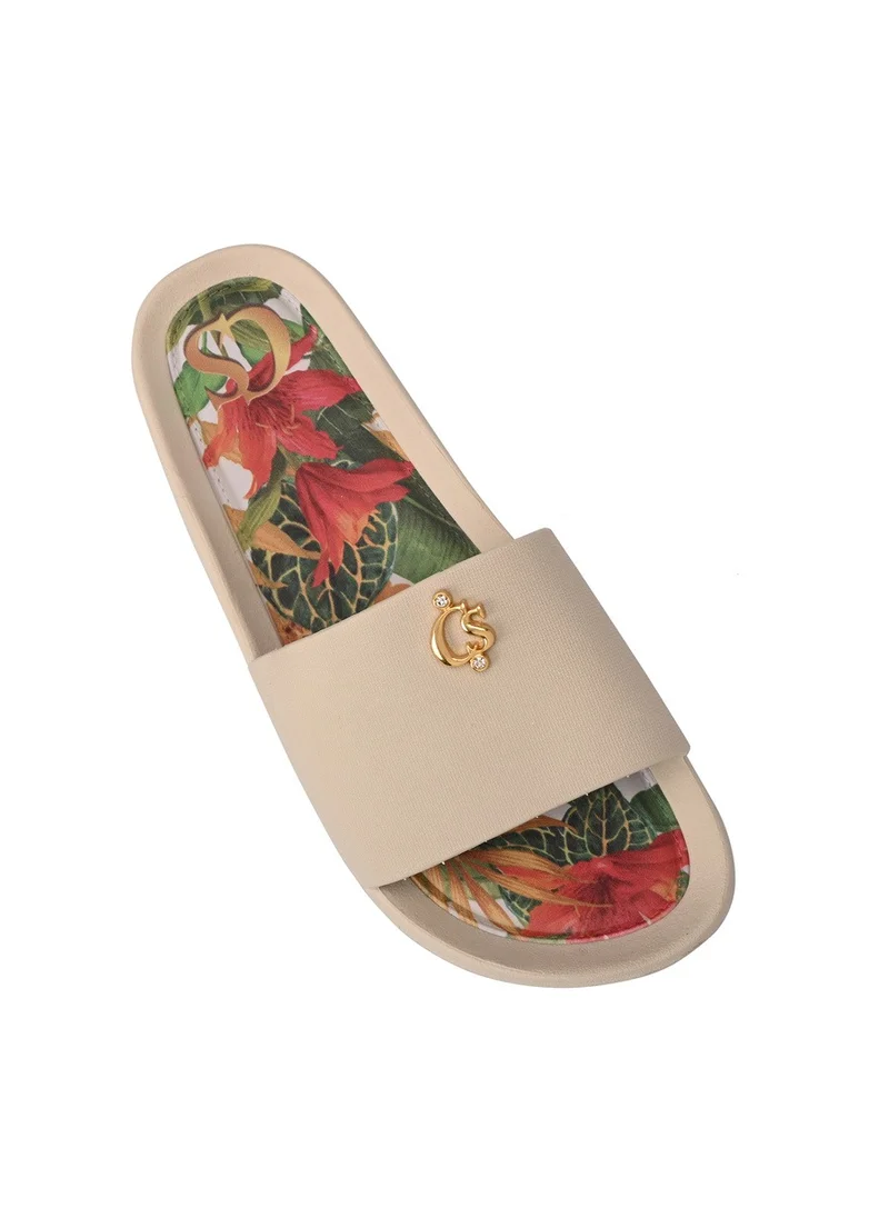 Carmen Steffens  Flip-Flops Slide Cs Off-White for Women | Best Price UAE