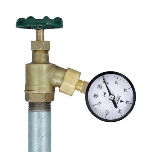 SUPPLYGIANT Supply Giant 2" inch Dial Utility Dry Water Pressure Gauge, Ideal for Swimming Pool Filter - Spa - Sprinkler - Well Pump - Aquarium - Water Hose, 1/4" NPT Lower Mount Brass Connection, 0-60 Psi - Image 5