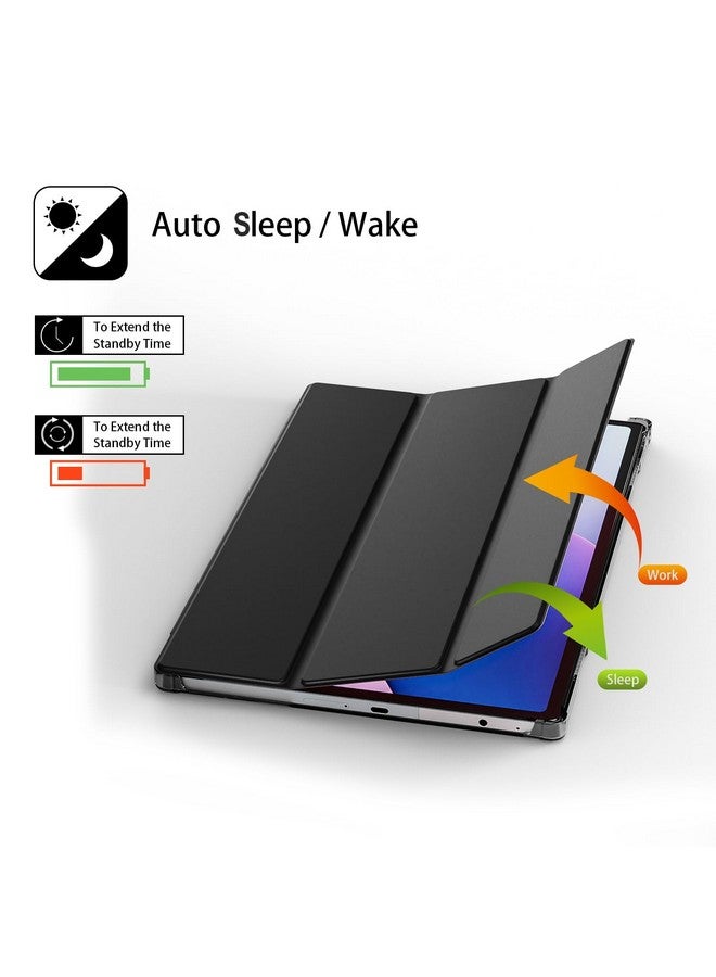 ProElite Cover for Lenovo Tab M10 FHD 3rd Gen 10.1 inch case Cover, Smart Flip Case Cover for Lenovo Tab M10 FHD 3rd Gen 10.1 inch Translucent Back with Stylus Pen, Black - Image 3