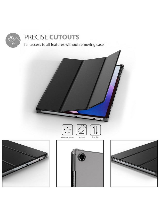 ProElite Cover for Lenovo Tab M10 FHD 3rd Gen 10.1 inch case Cover, Smart Flip Case Cover for Lenovo Tab M10 FHD 3rd Gen 10.1 inch Translucent Back with Stylus Pen, Black - Image 4