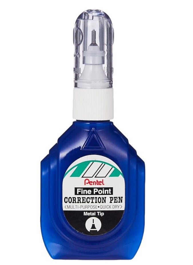 Pentel - Pentel Correction Pen Bottle 18ml Blue Colour - Image 1
