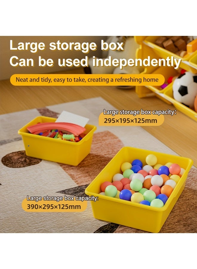 Beauenty 4-Tier Storage Shelf with Drawers, Multi-Style Rolling Organizer with Lid for Toys, Books, and Clothes  Ideal for Rooms & Playrooms - Image 3