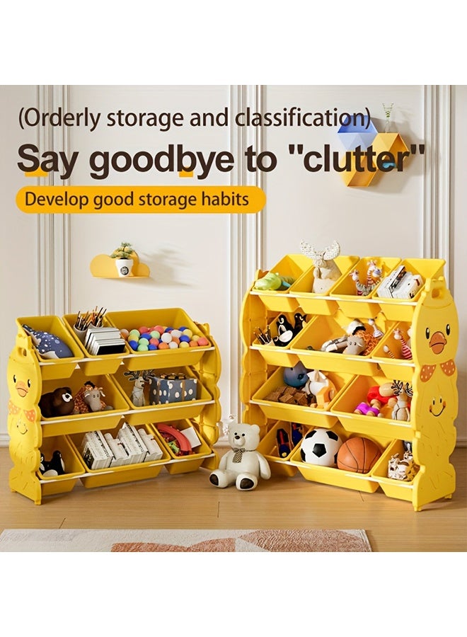 Beauenty 4-Tier Storage Shelf with Drawers, Multi-Style Rolling Organizer with Lid for Toys, Books, and Clothes  Ideal for Rooms & Playrooms - Image 5