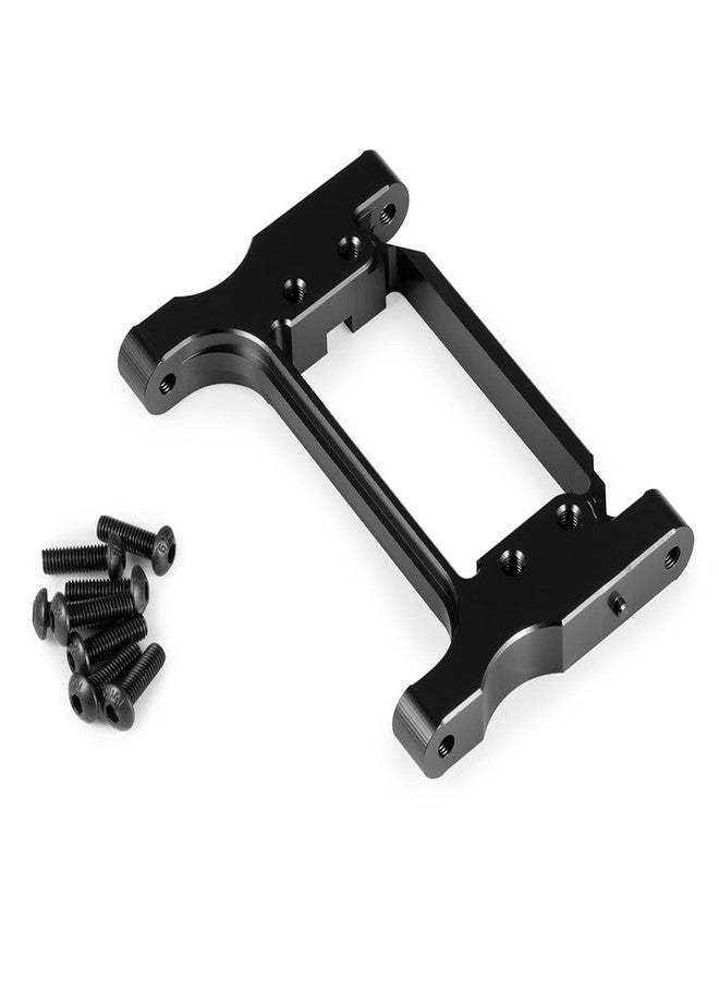 MOHERO قطع ترقية قاعدة توجيه السيرفو الأمامية من الألمنيوم CNC MOHERO لسيارة الزحف TRX-4 بمقياس 1/10 (أسود) - Image 3